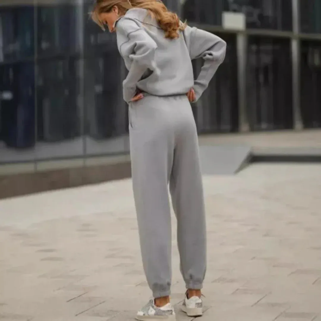 Conjunto Deportivo de 2 Piezas para Mujer: Jersey y Pantalón de Deporte - Imagen 3