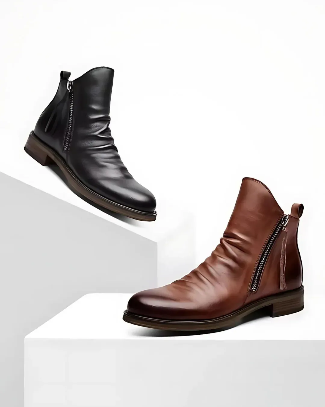 Botines Vintage con Cremallera para Hombre® - Imagen 9