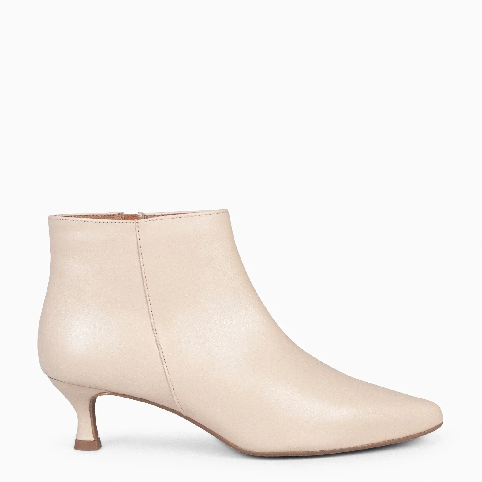 ROYAL NAPA - Botines tacón bajo BEIGE