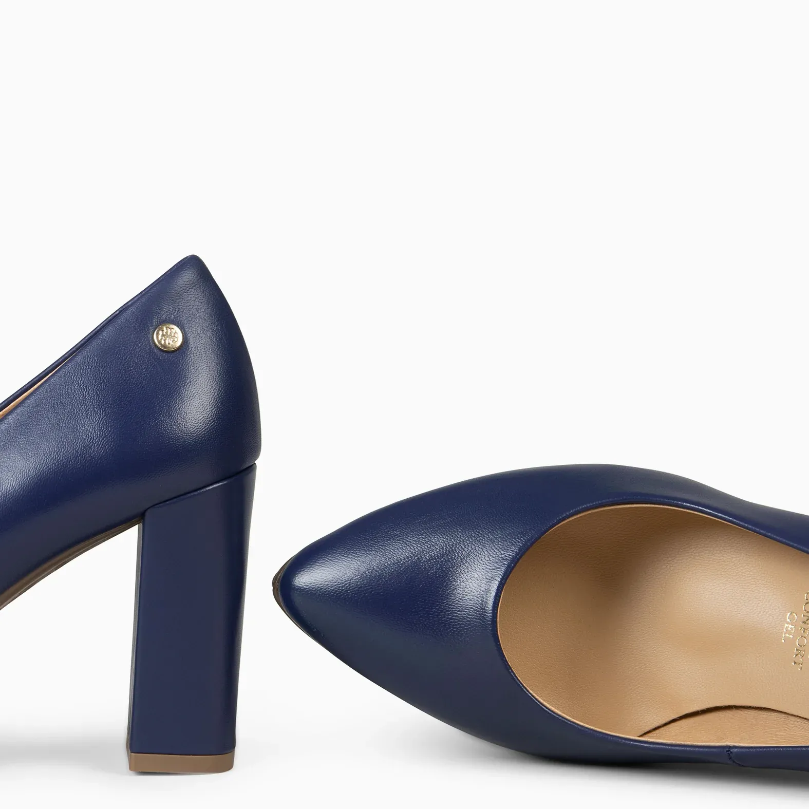 URBAN SALON - Zapatos de tacón alto en napa AZUL - Imagen 4