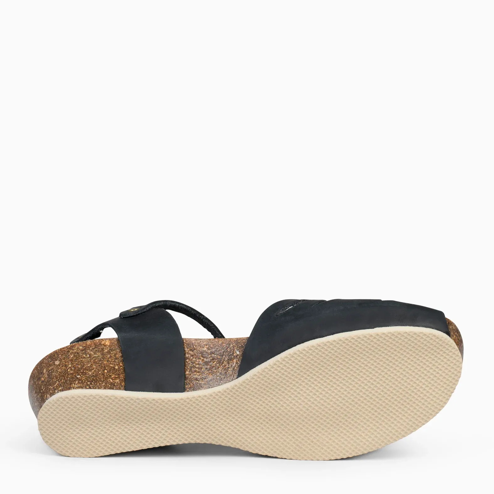 ALOE – Sandalias BIO con cuña NEGRO - Imagen 5