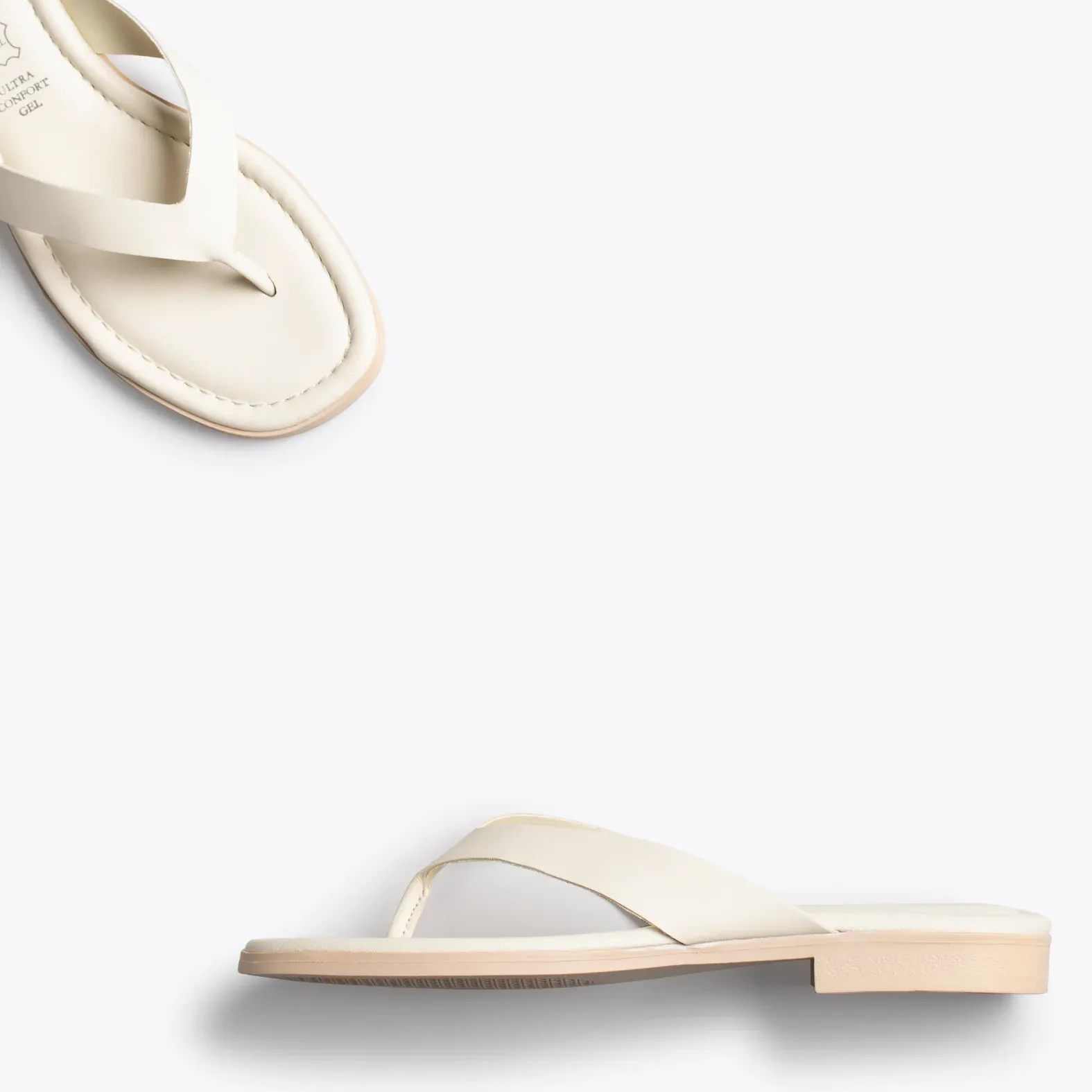 FLIP FLOP Sandalias de dedo planas BEIGE - Imagen 5