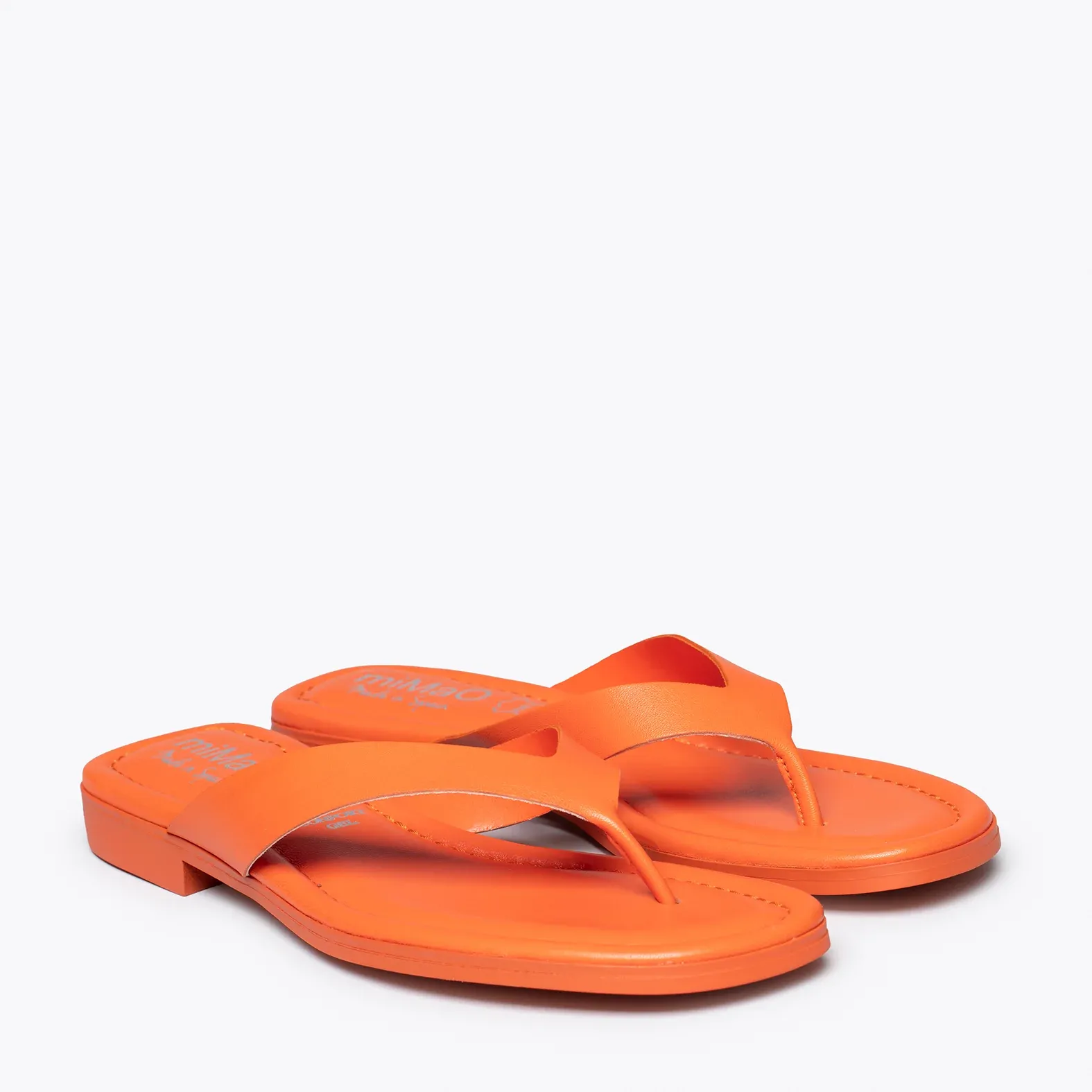 FLIP FLOP Sandalias de dedo planas NARANJAS - Imagen 3
