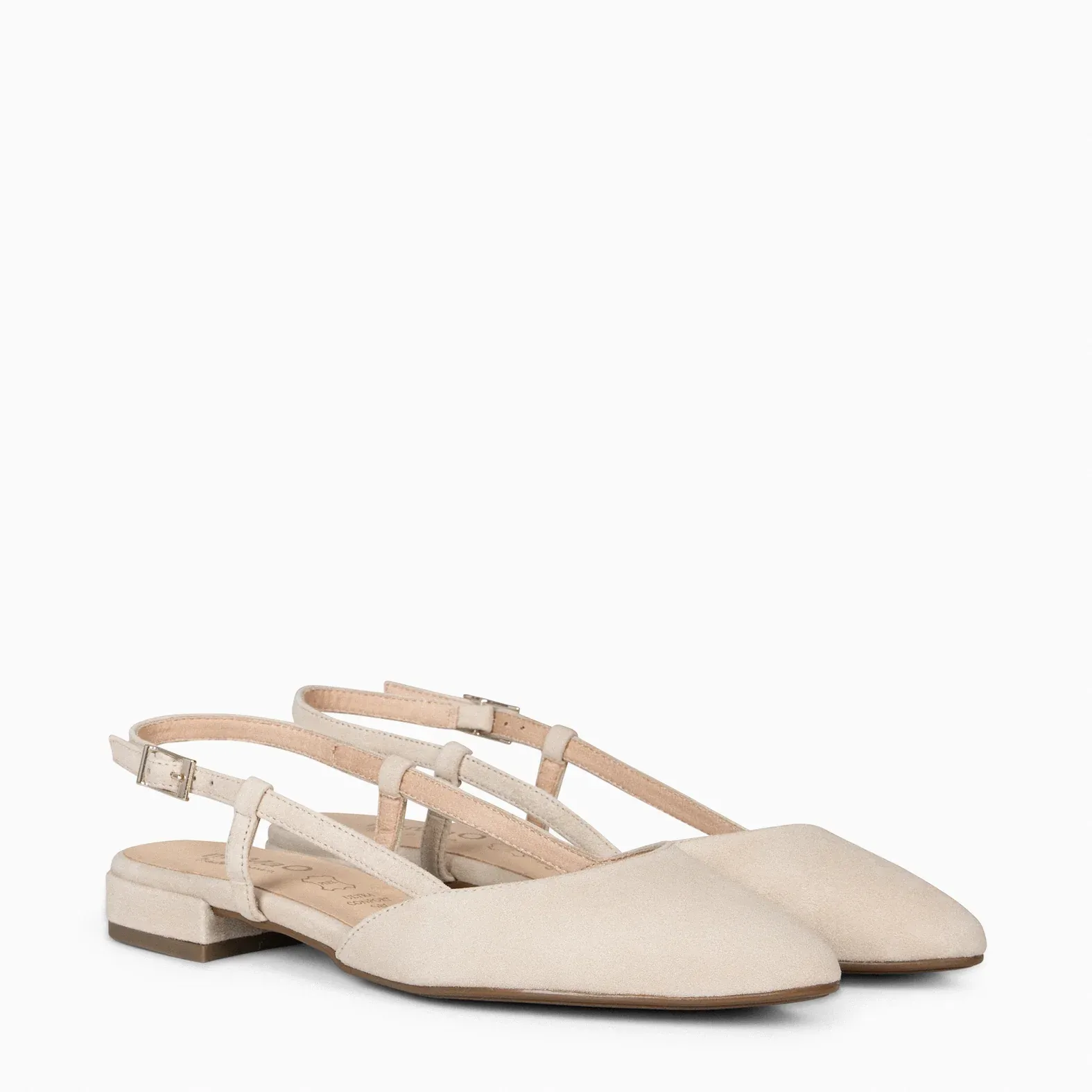 BRUNCH – Zapatos Planos Destalonados BEIGE - Imagen 3