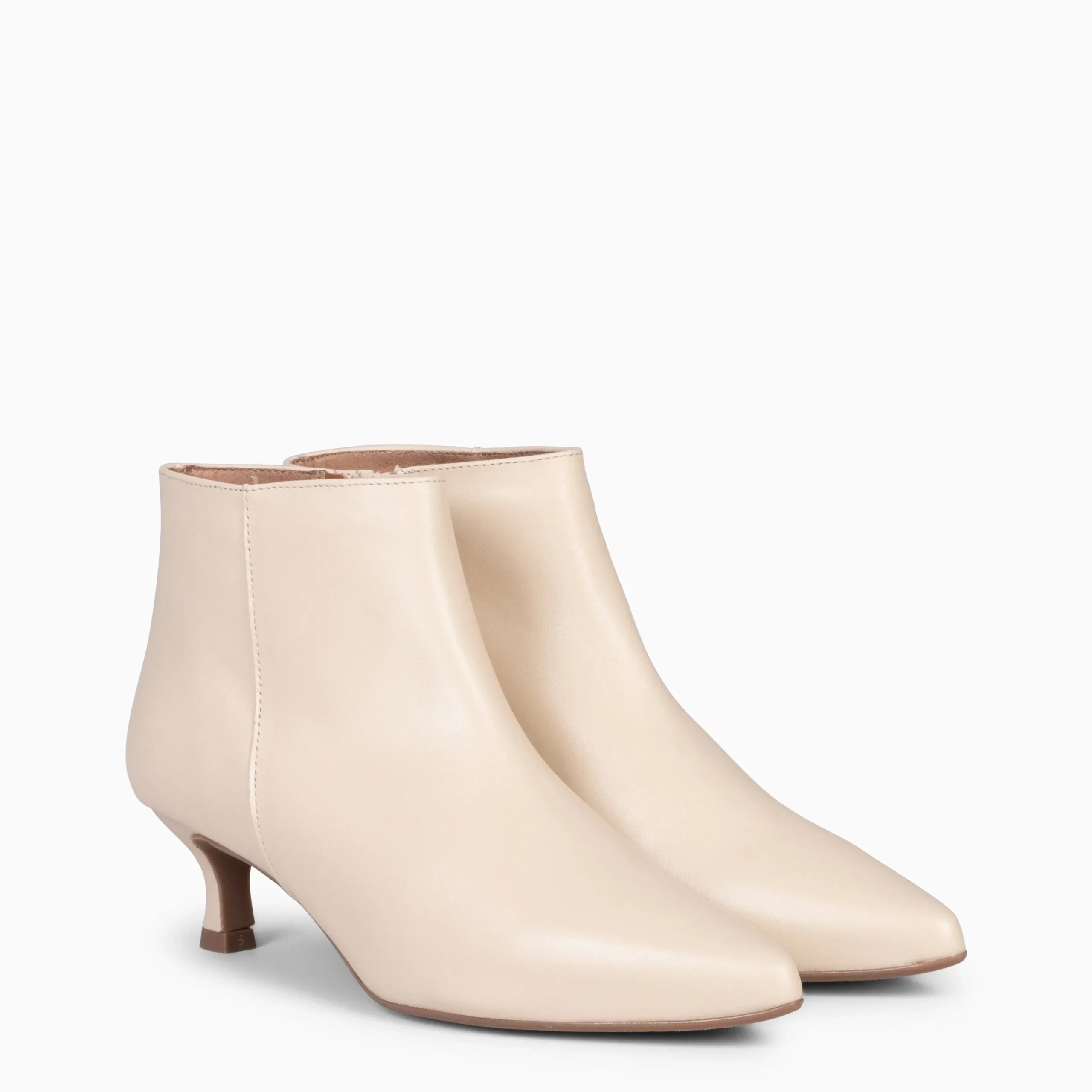 ROYAL NAPA - Botines tacón bajo BEIGE - Imagen 2