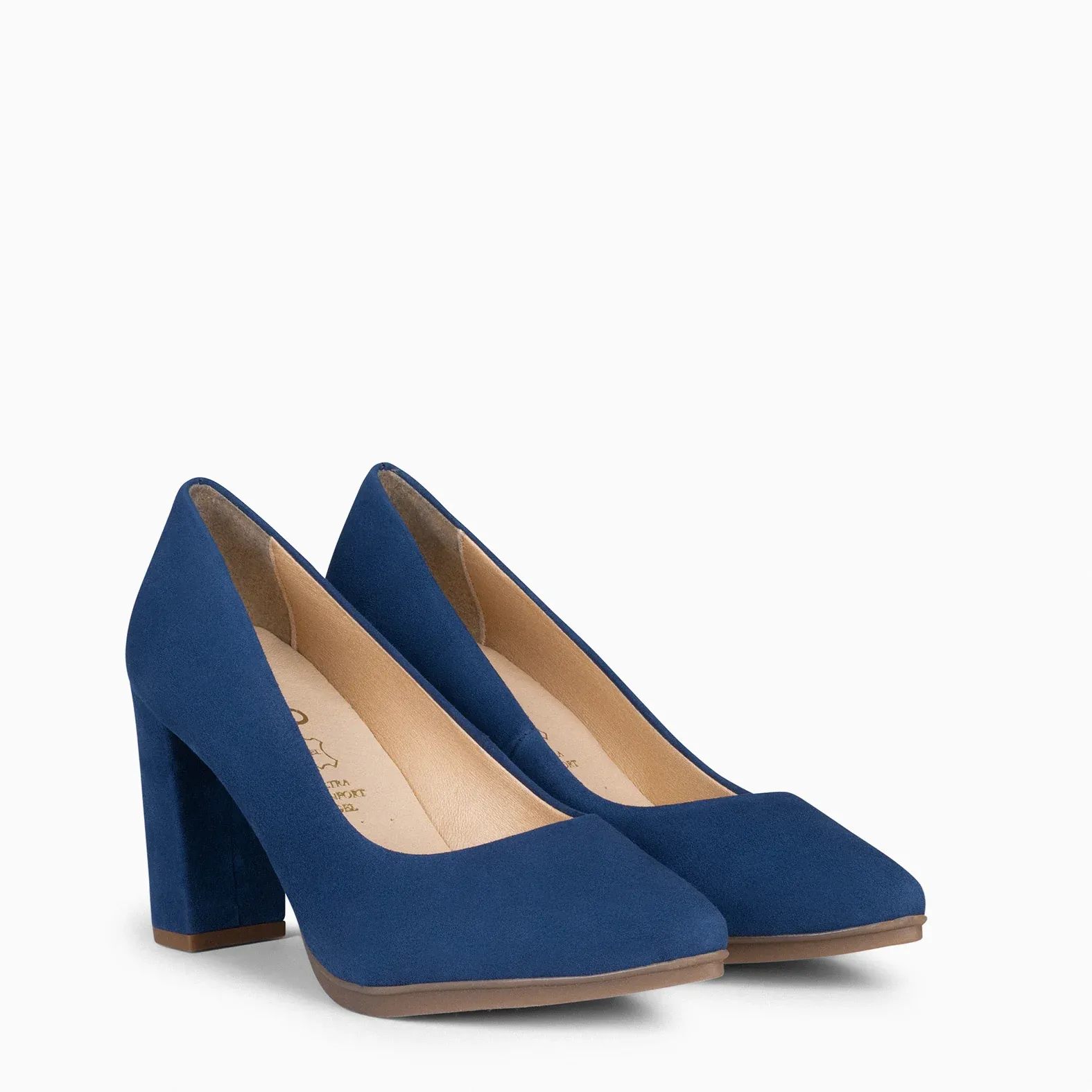 URBAN – Zapatos de tacón alto de ante MARINO - Imagen 3
